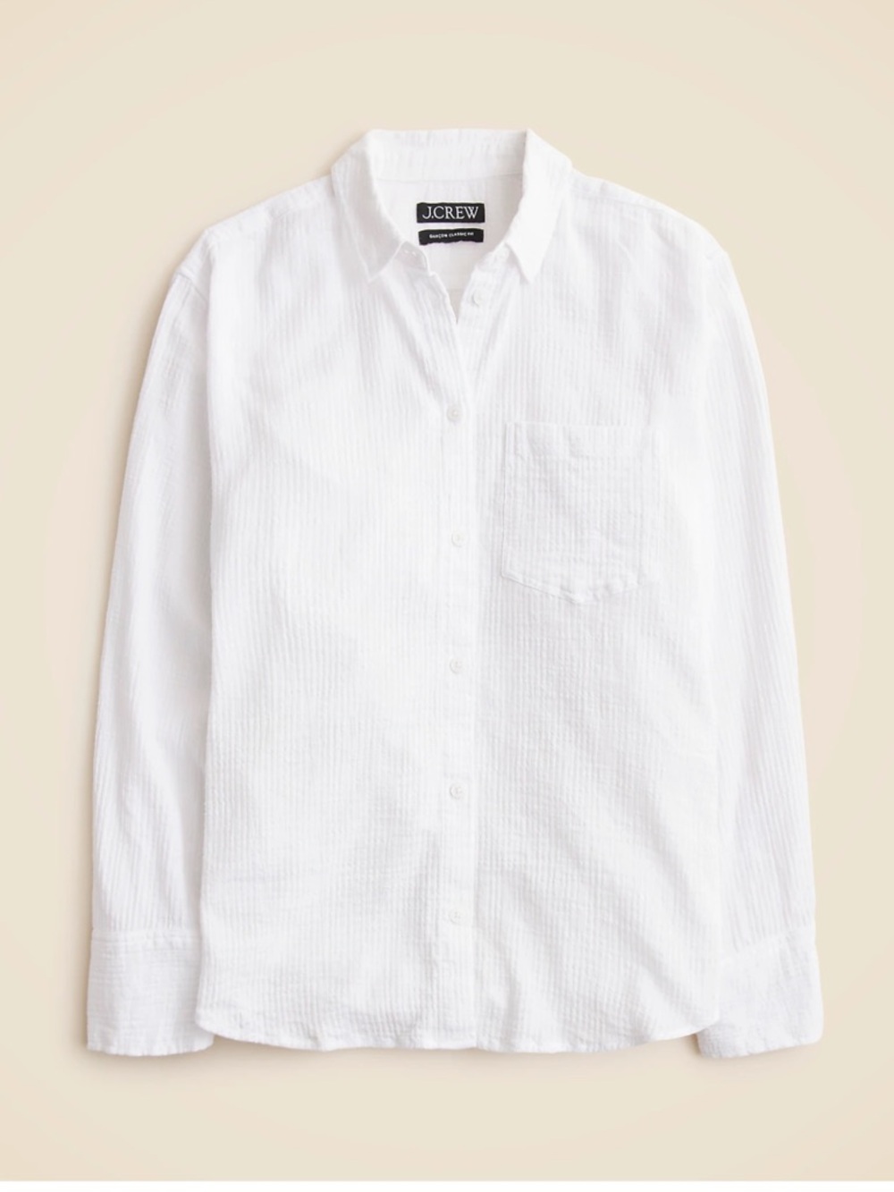 J. Crew Women’s Long Sleeve Garçon Poplin Button Down Blouse NWT 6 White - Picture 3 of 11